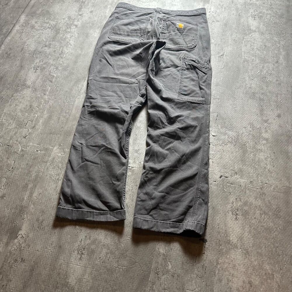 Carhartt Men's Grey and Brown Trousers